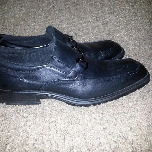 KENNETH COLE-Captain Kyd-Black Leather-Horse Bit-Business/Casual Loafers-Sz 10.5 - Picture 4 of 8